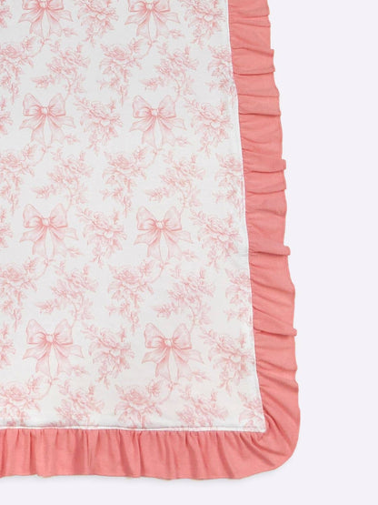 Ruffle Bow Blanket