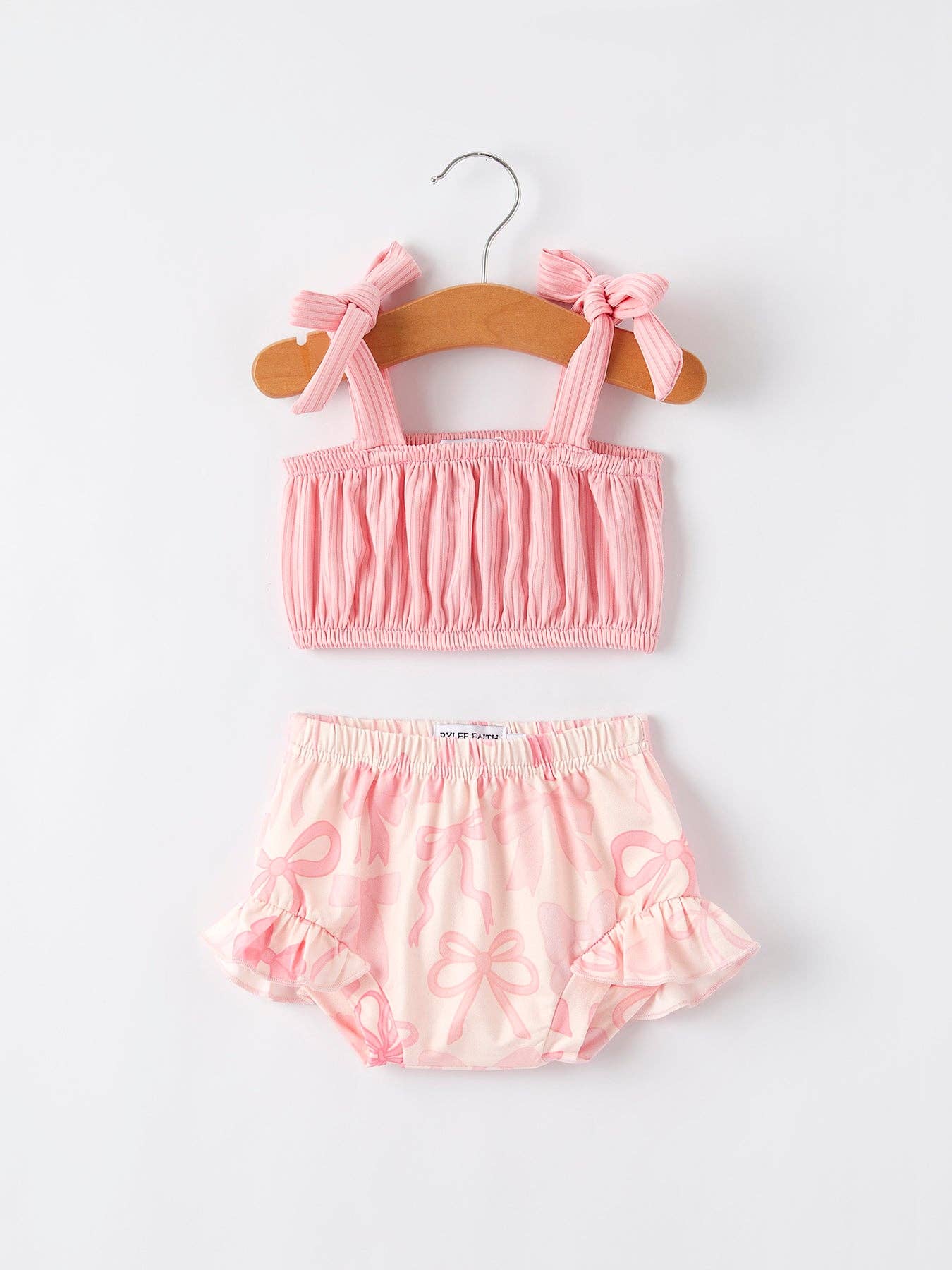 Pink Bow Bloomer Set