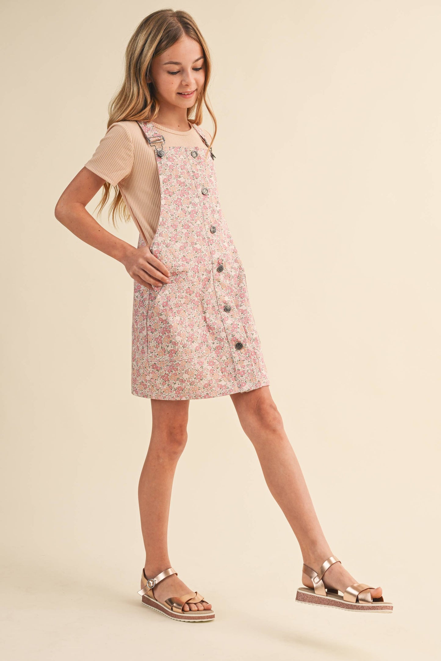 Floral Overall Dress