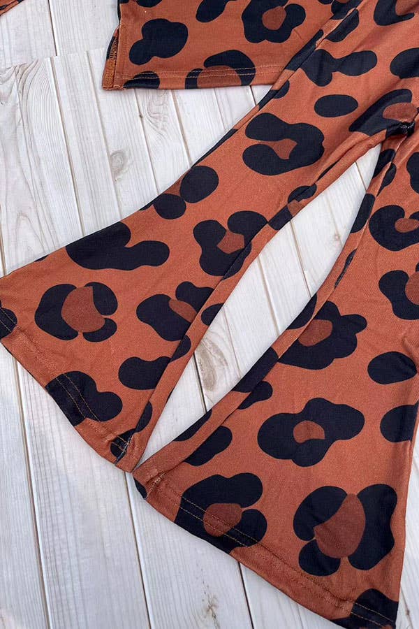 Leopard Bell Bottom Set