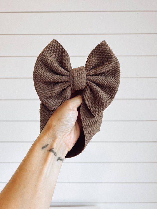 Chocolate Brown Bow
