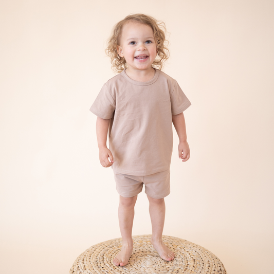 Organic Cotton Short Set – Mocha