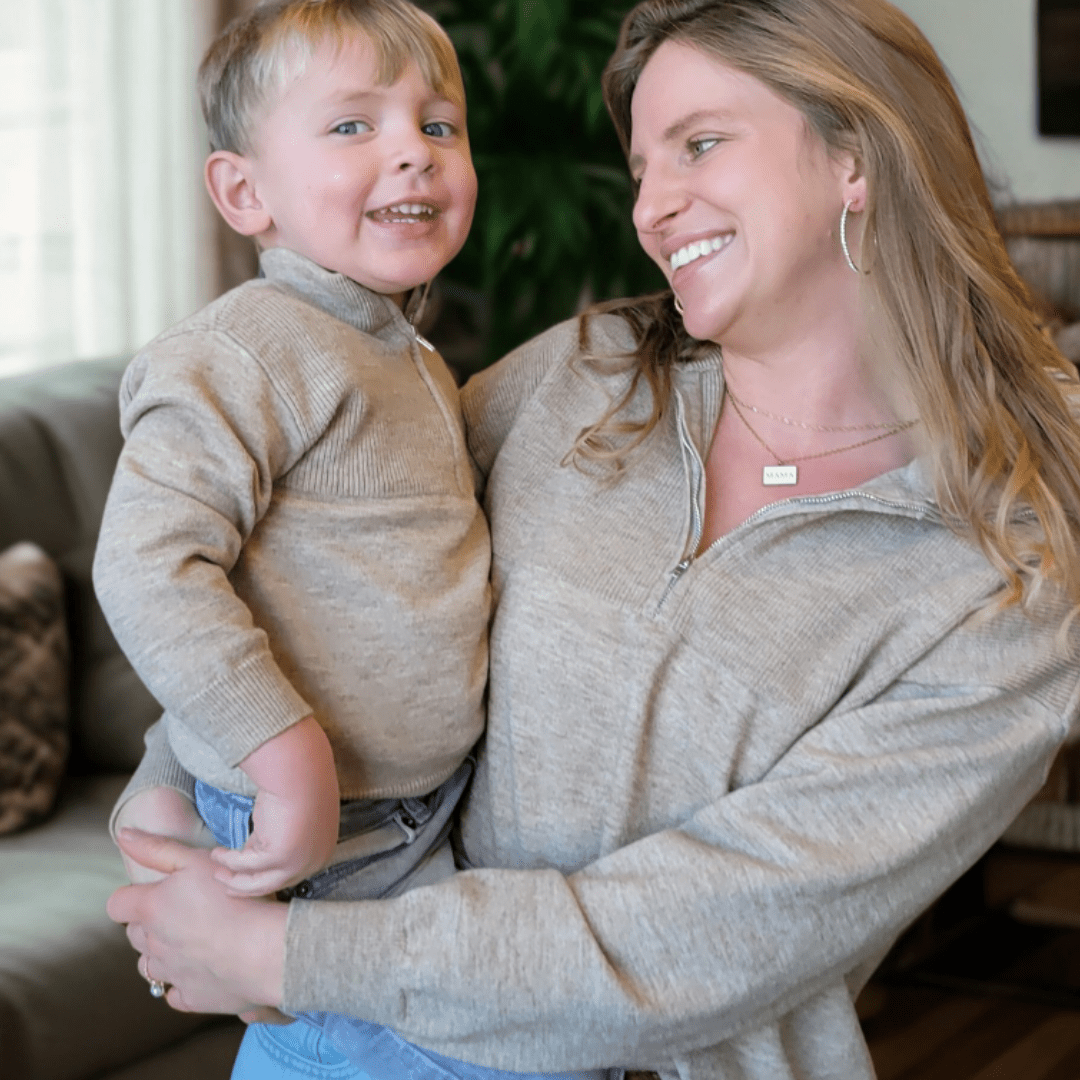 Matching with the Fam-Sand Quarter Zip