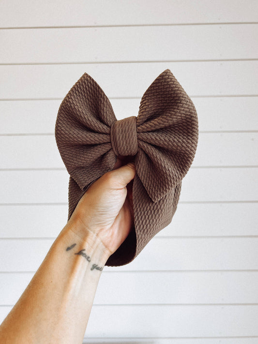Chocolate Brown Bow