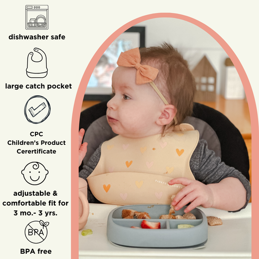 Child of God & Heart Silicone Bib | 2 pack