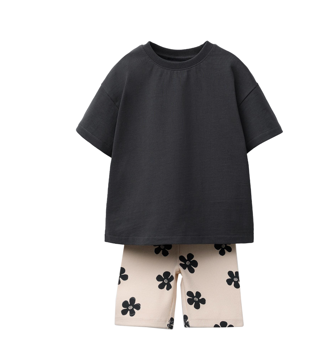 Black & Flowers Set