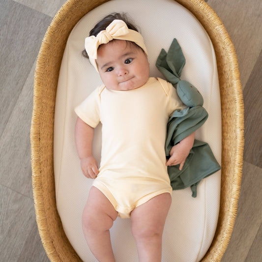 Organic Cotton Bunny Lovey – Basil Green