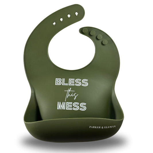 Bless this Mess Silicone Bib