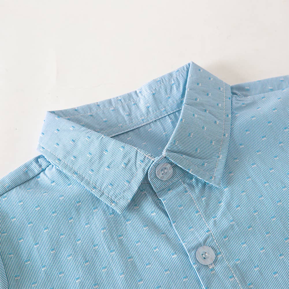 Blue Bubble Button-Up