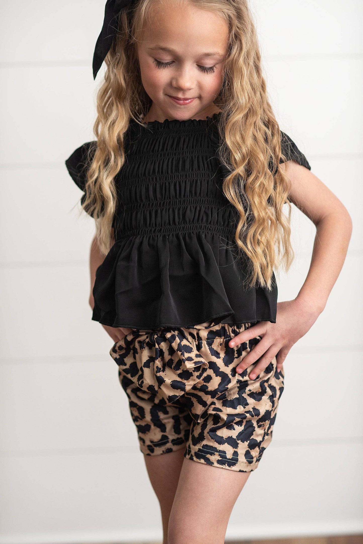 Cheetah Shorts Set