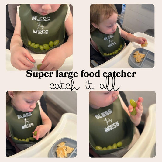 Bless this Mess Silicone Bib