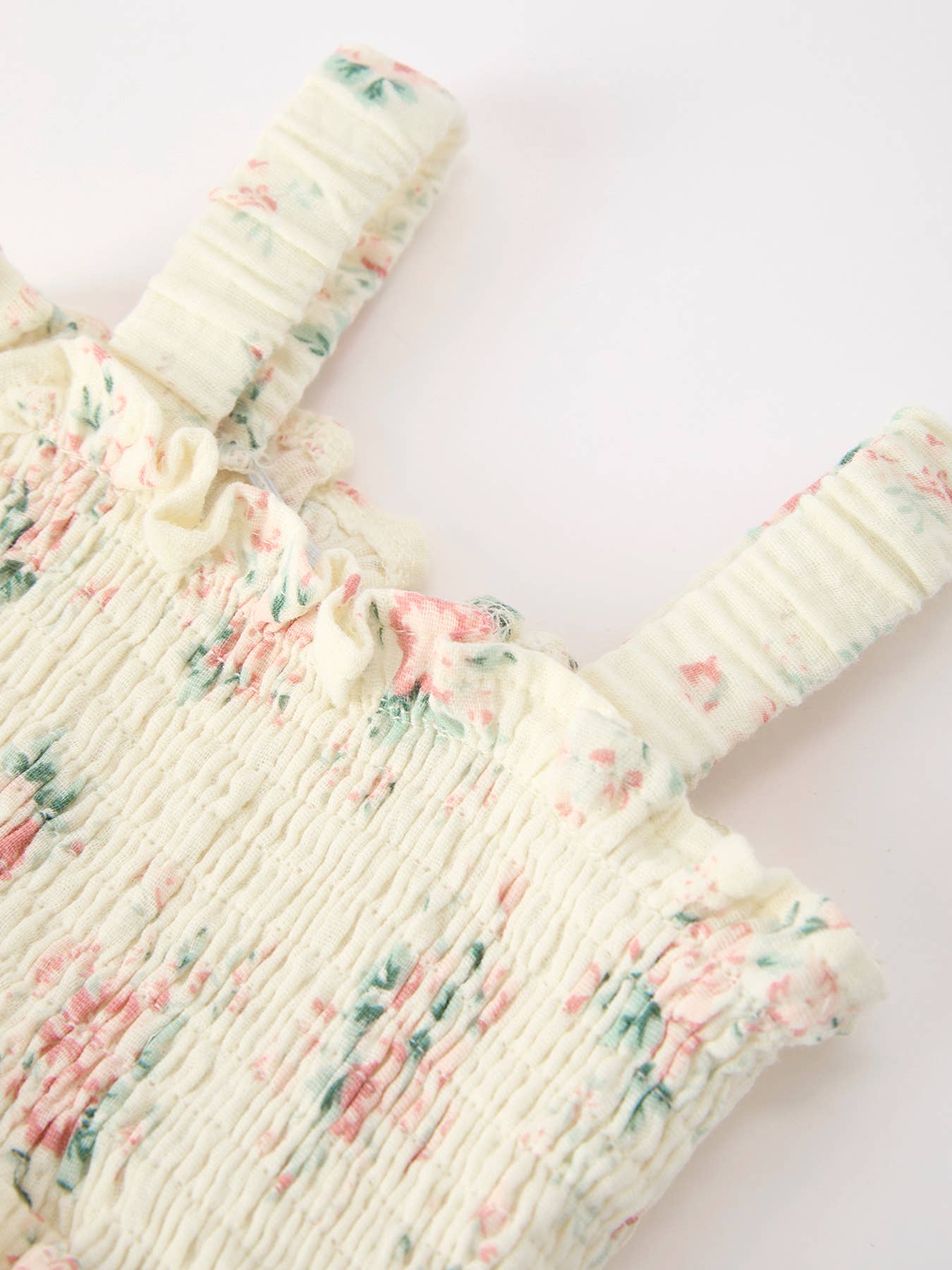 Granny’s Floral Romper + Hat Set