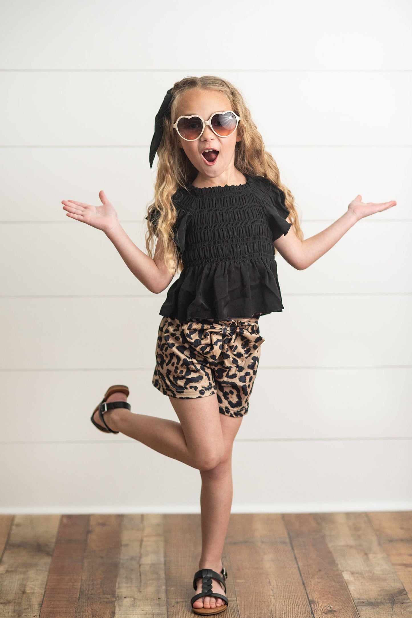 Cheetah Shorts Set