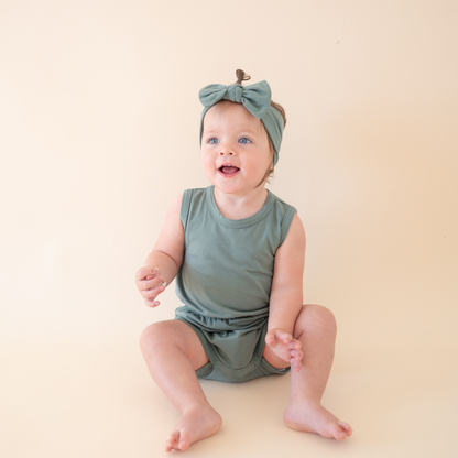 Organic Cotton Headband – Basil Green