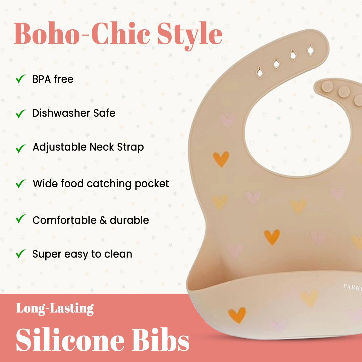 Child of God & Heart Silicone Bib | 2 pack