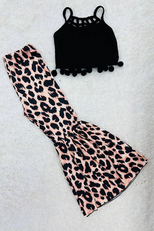 Black + Leopard Pom Pom Set