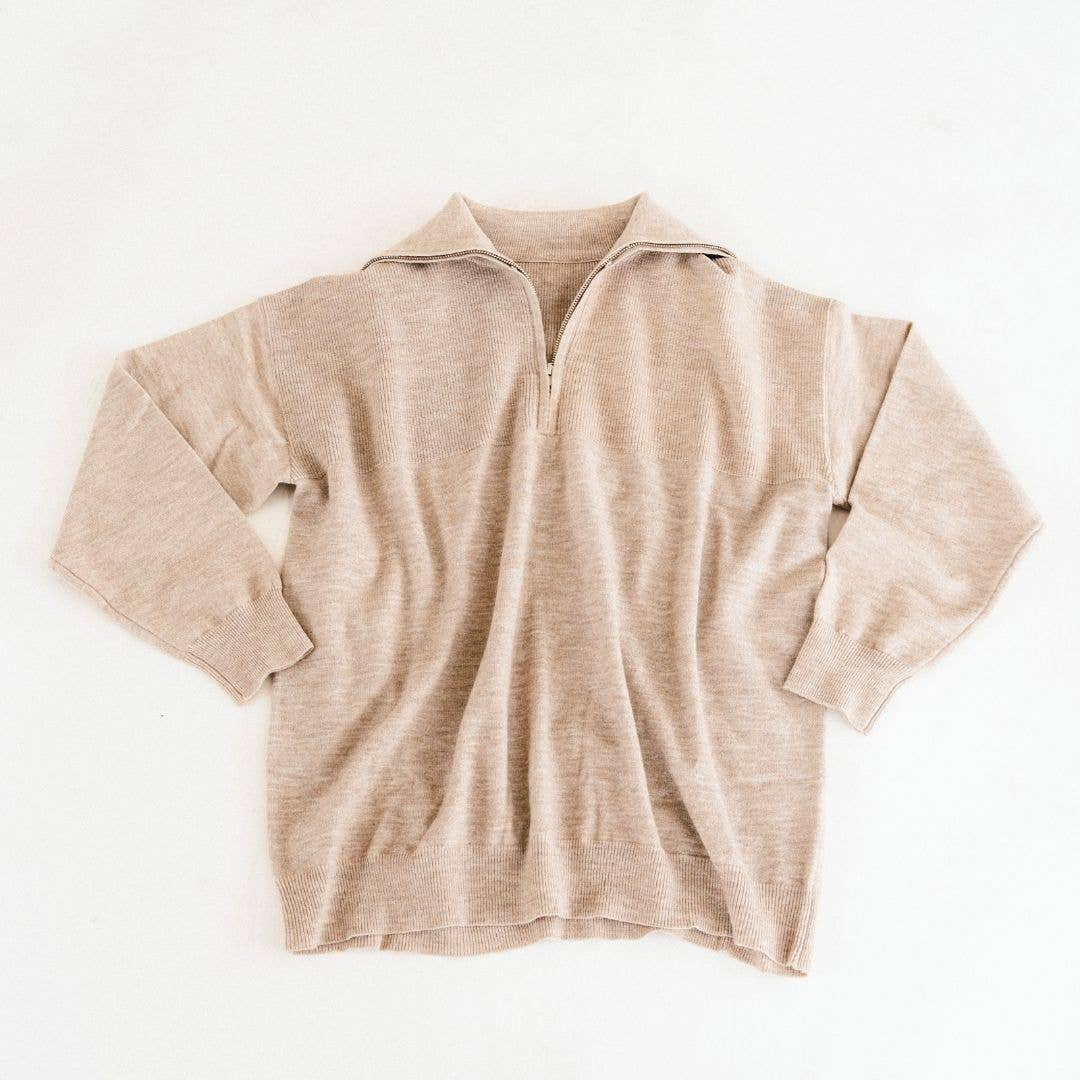 Matching with the Fam - Adult Sand Quarter Zip
