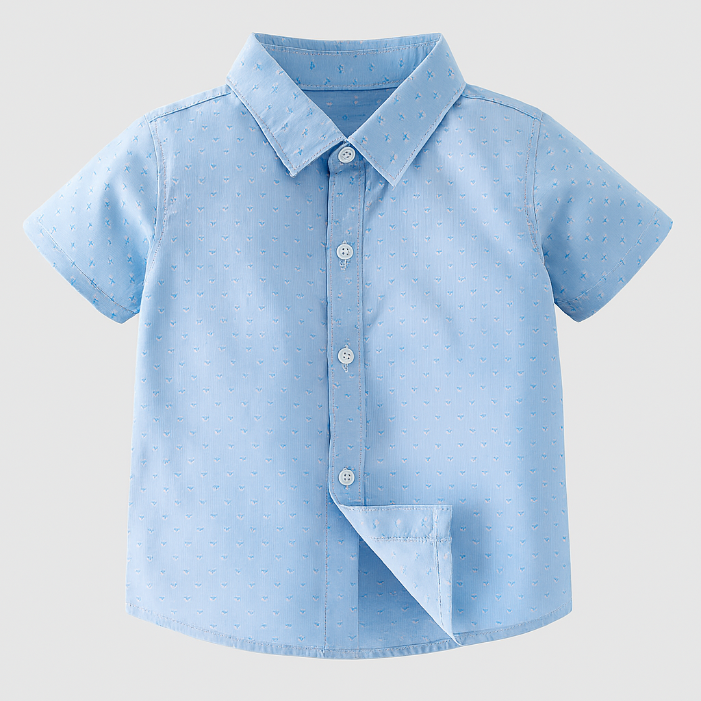 Blue Bubble Button-Up