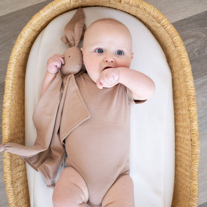 Organic Cotton Bunny Lovey – Mocha: Mocha