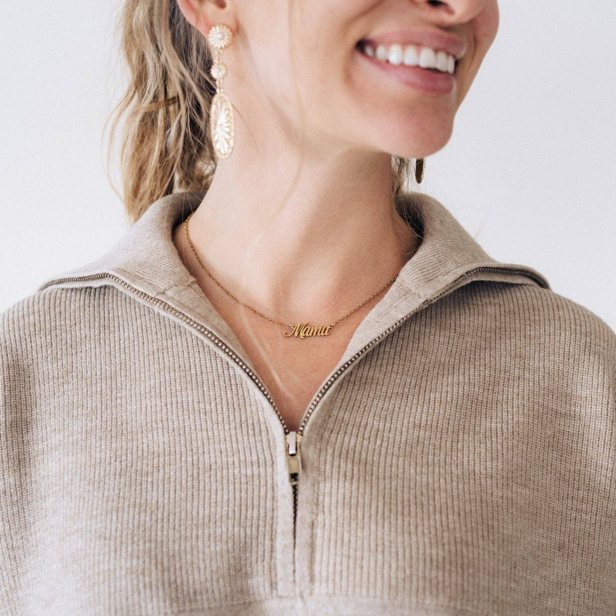 Matching with the Fam - Adult Sand Quarter Zip