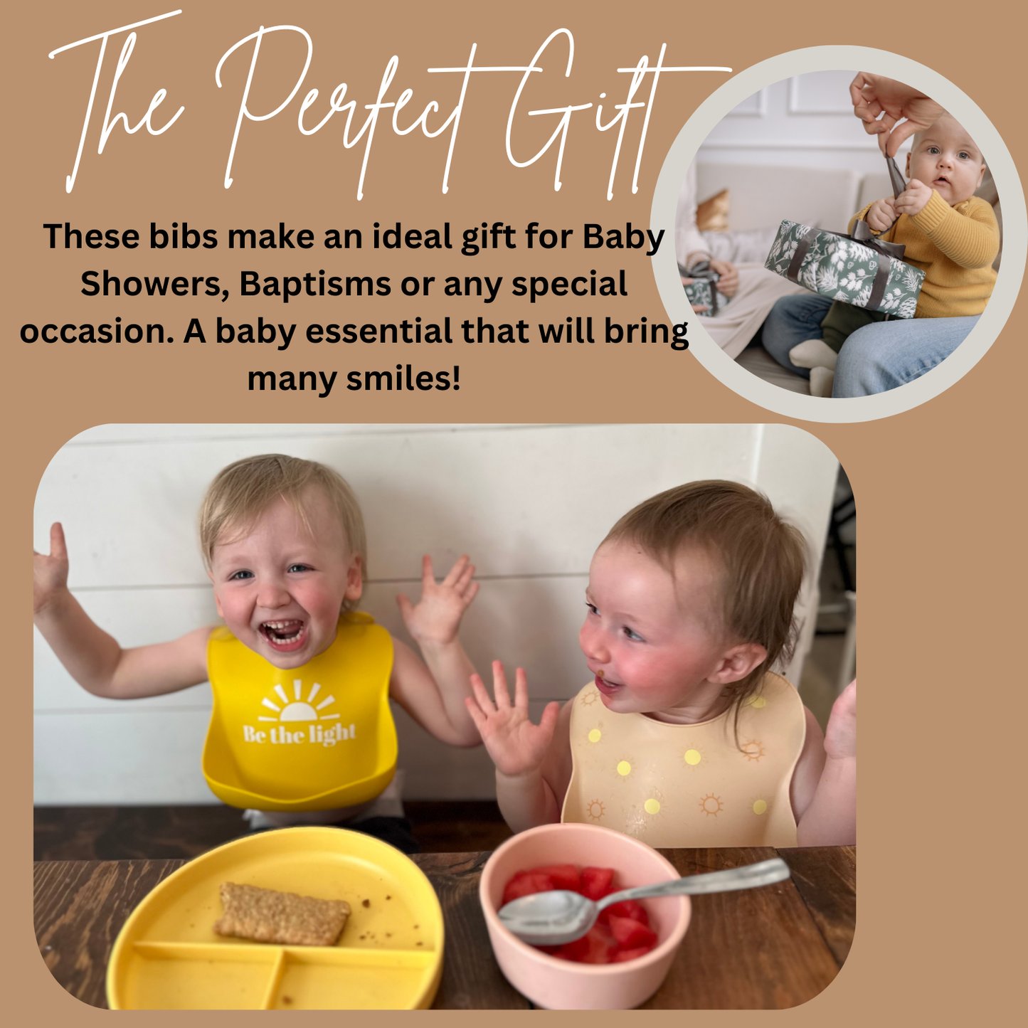 Child of God & Heart Silicone Bib | 2 pack