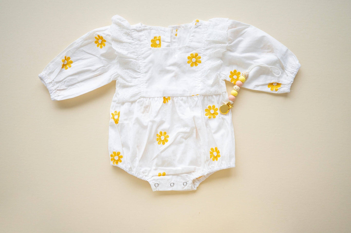 Yellow Daisy Romper Dress