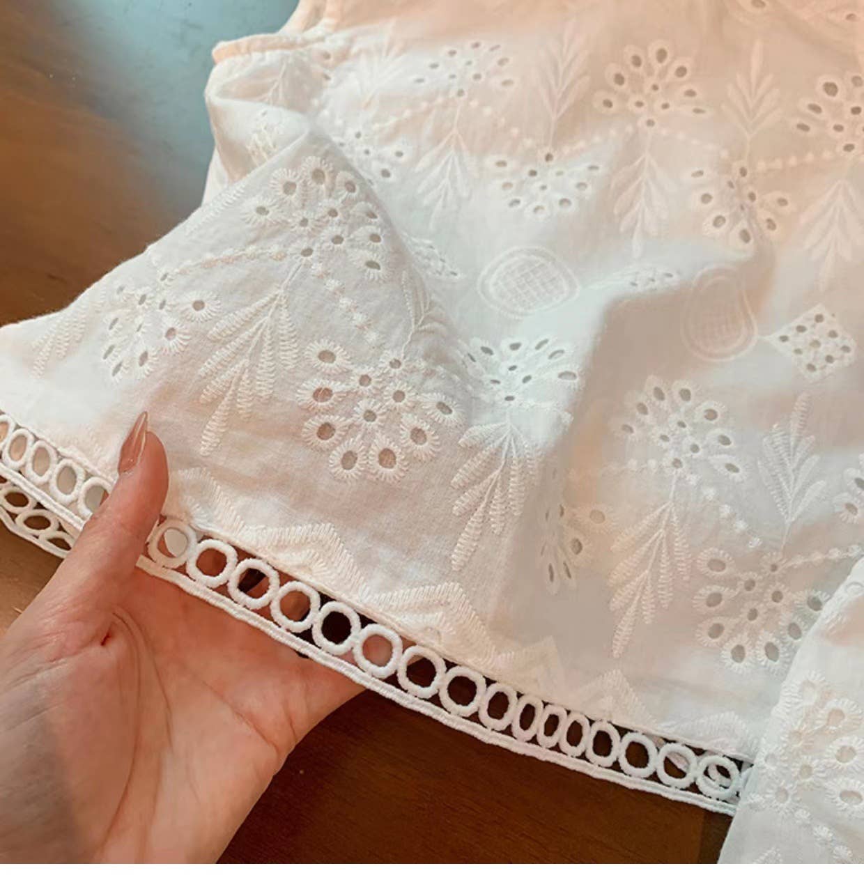 White Lace Tank Top Shorts Set