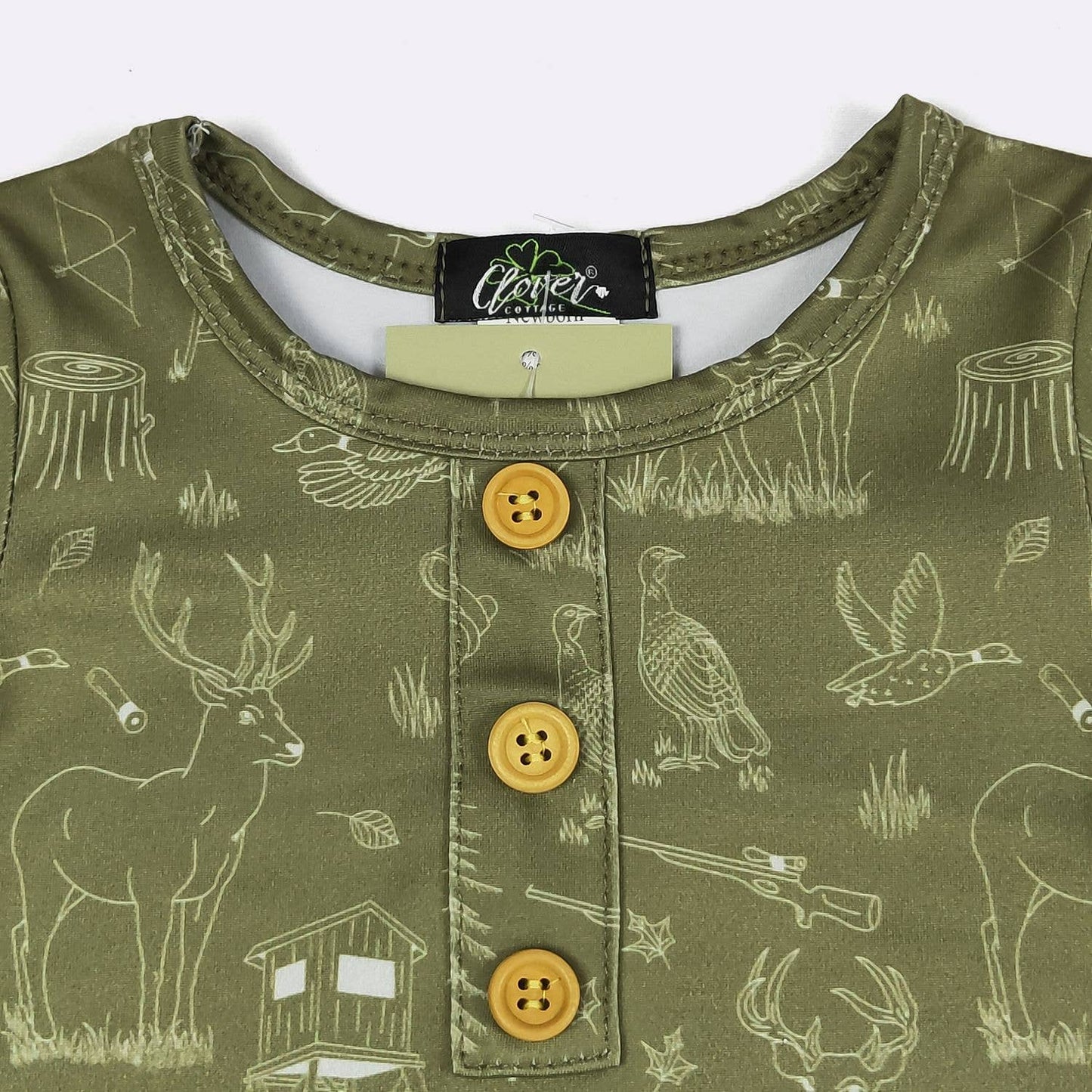 Moss Forest Baby Knotted Gown