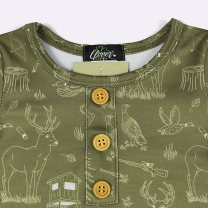 Moss Forest Baby Knotted Gown