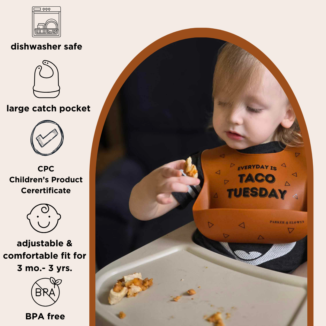 Everyday is Taco Tuesday Silicone Bib