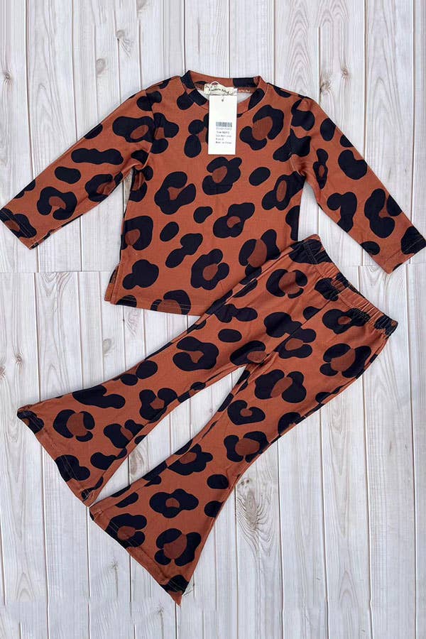 Leopard Bell Bottom Set