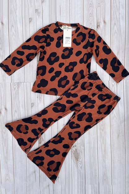 Leopard Bell Bottom Set