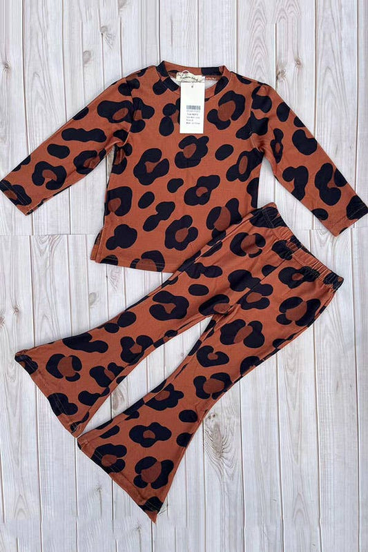 Leopard Bell Bottom Set