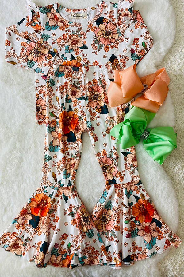 Floral Bell Bottom Set