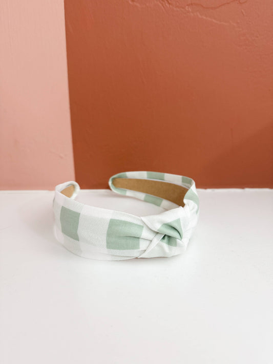 Sage Top Knot Headband