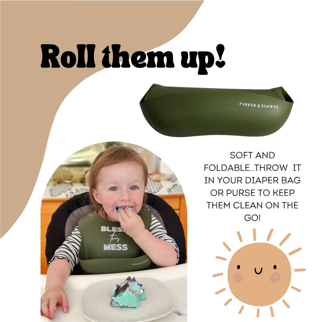Bless this Mess Silicone Bib