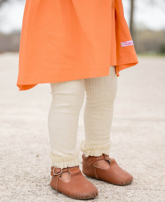 Oatmeal Ruffle Tights
