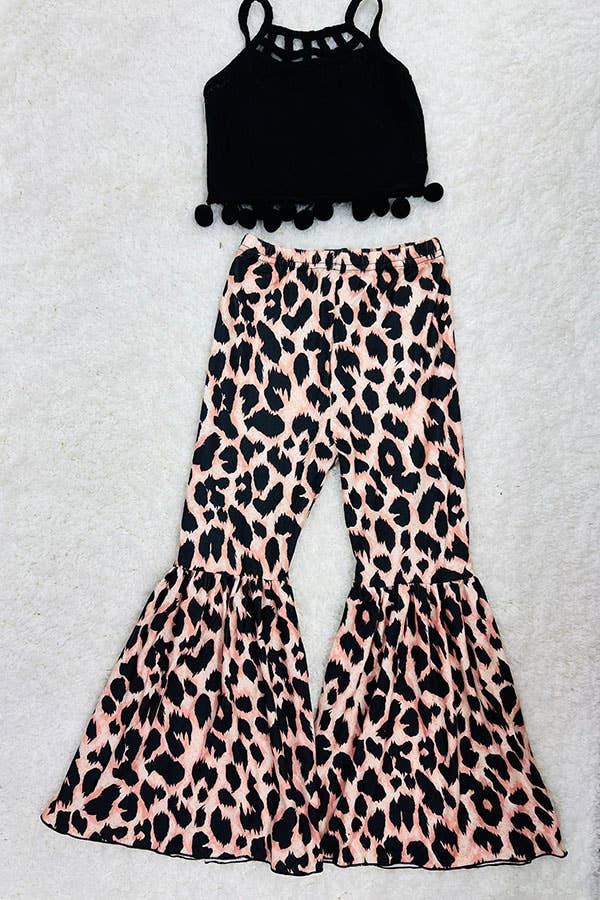 Black + Leopard Pom Pom Set