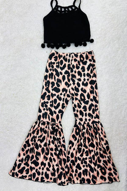 Black + Leopard Pom Pom Set
