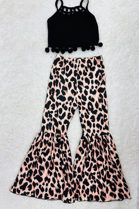Black + Leopard Pom Pom Set